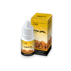 Awami Almond Oil bottle for memory support, skin hydration, and hair care.