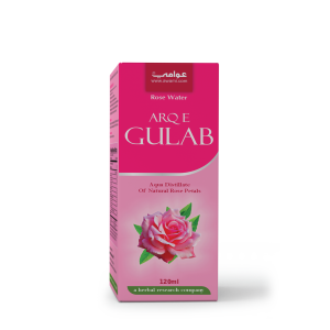 Awami Arq-e-Gulab pure rose water distillate bottle for eye relief, skincare, and cooling.
