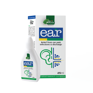 Dezole Droper bottle for natural relief from ear infections and ear pain.