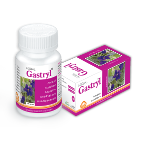 Awami Gastryl tablets bottle and box for acidity, gas, and digestion relief.