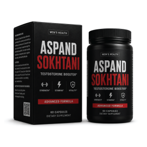Majoon Aspand Sokhtani packaging box and bottle for male vitality and stamina.