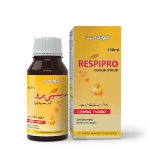 RespiPro Cough Syrup box and bottle for respiratory care and cough relief.