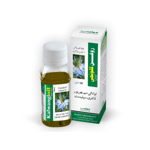 Awami Roghan Kalwangi bottle for immunity, digestion, and cold relief.
